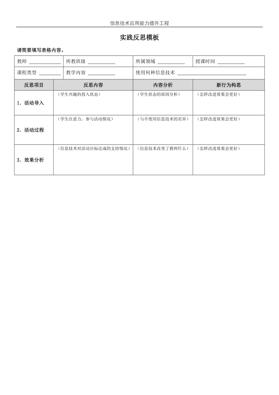 附件：实践反思模板（幼儿园）_第1页