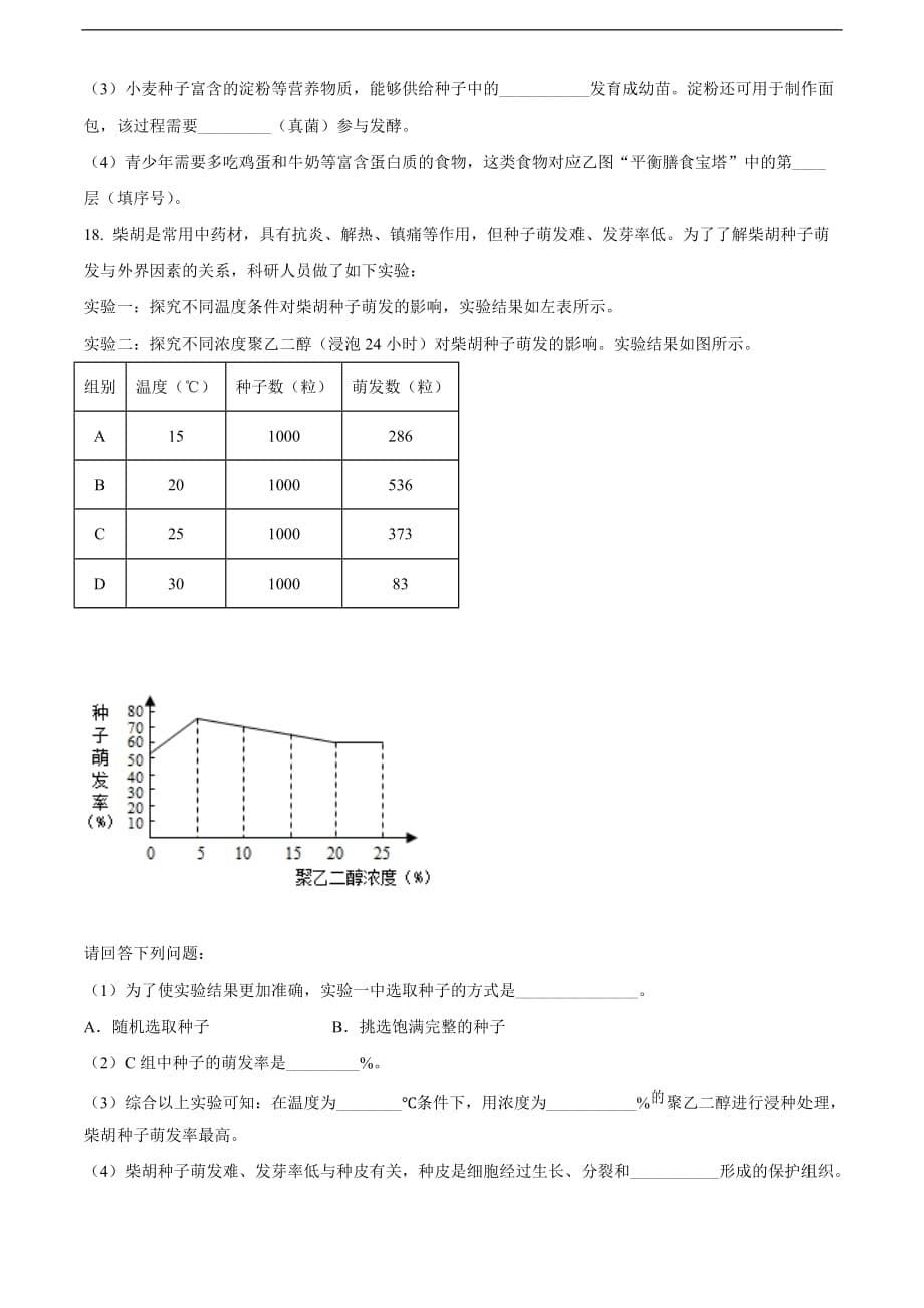 江西省2020年中考生物试题（原卷版）_第5页