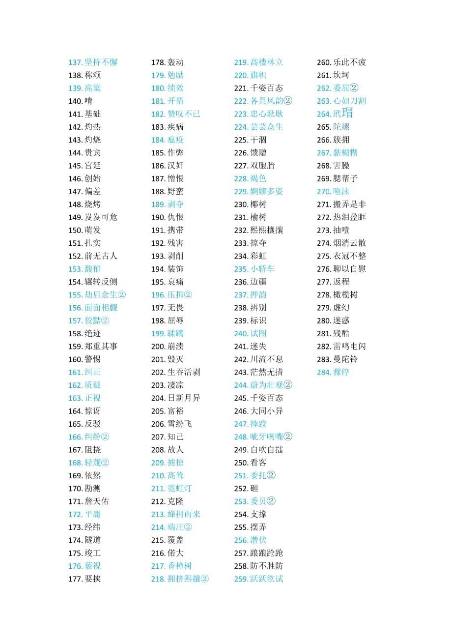 小学六年级常考生字词6页_第5页