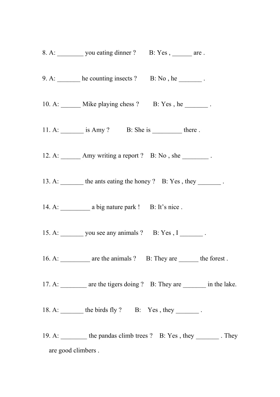 五年级下册英语试题Unit-6-练习题-人教4页_第3页
