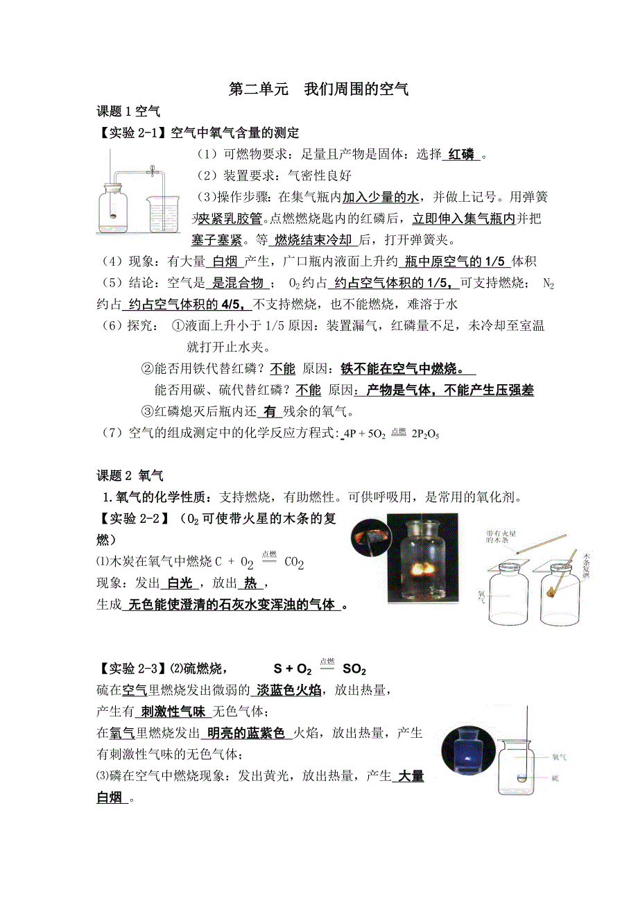 九年级化学课本实验总结(同名1497)21页_第4页