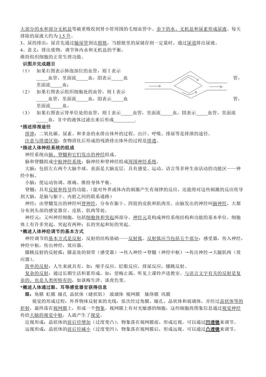 生物七年级下册期末复习提纲-重点9页_第5页