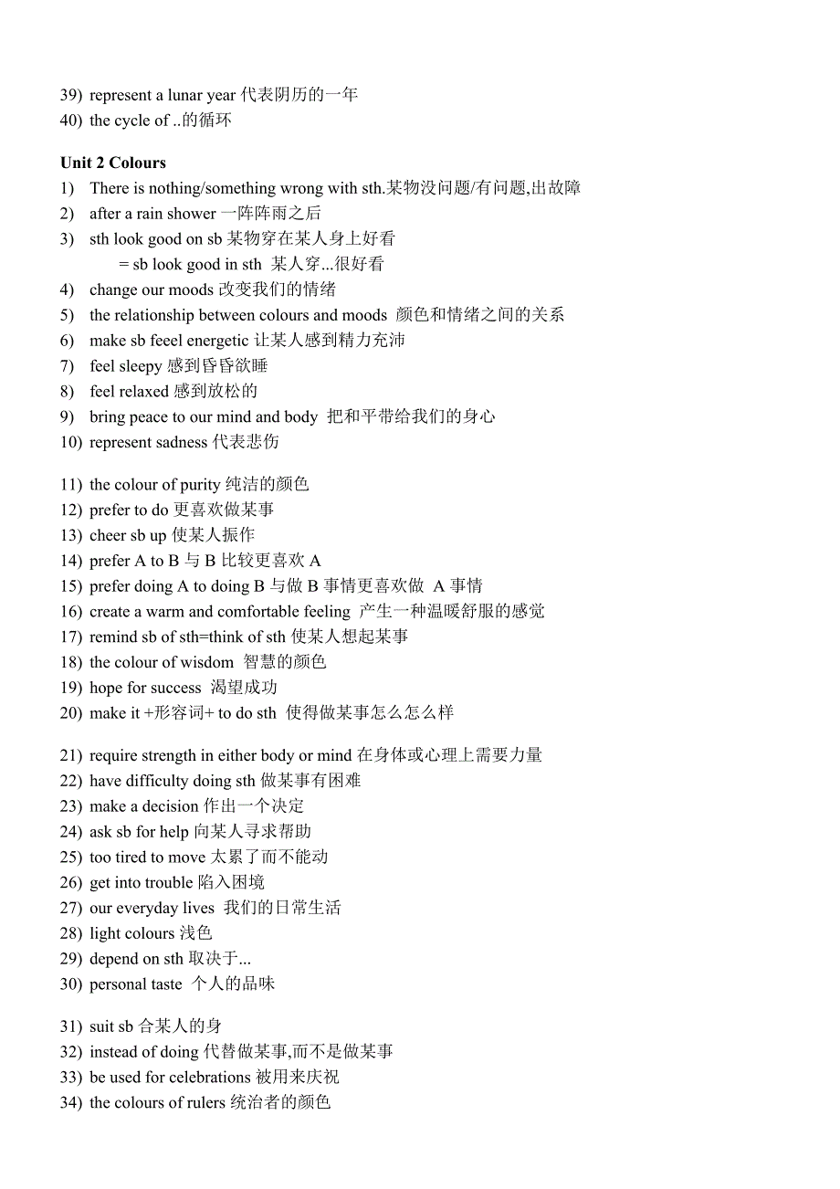 牛津译林版九年级上册英语词组总结14页_第2页