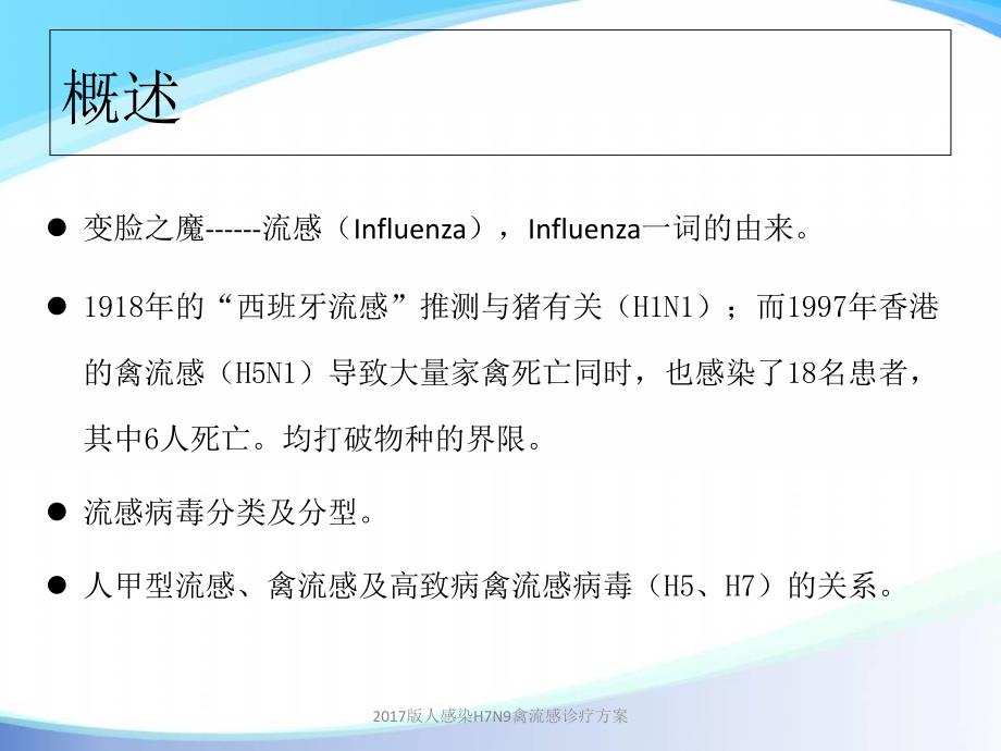 2017版人感染H7N9禽流感诊疗方案课件_第2页