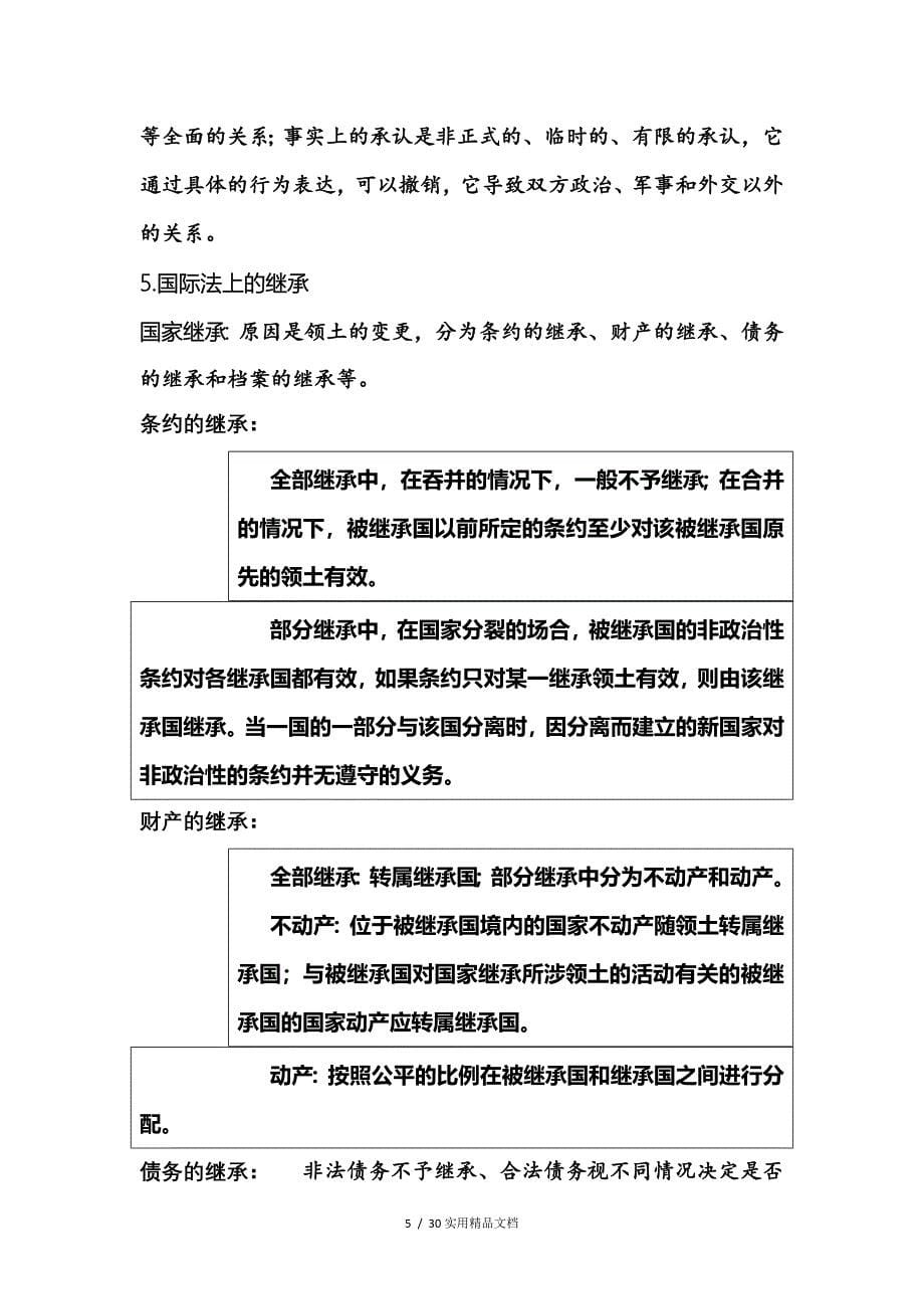 国际公法知识点归纳（经典实用）_第5页