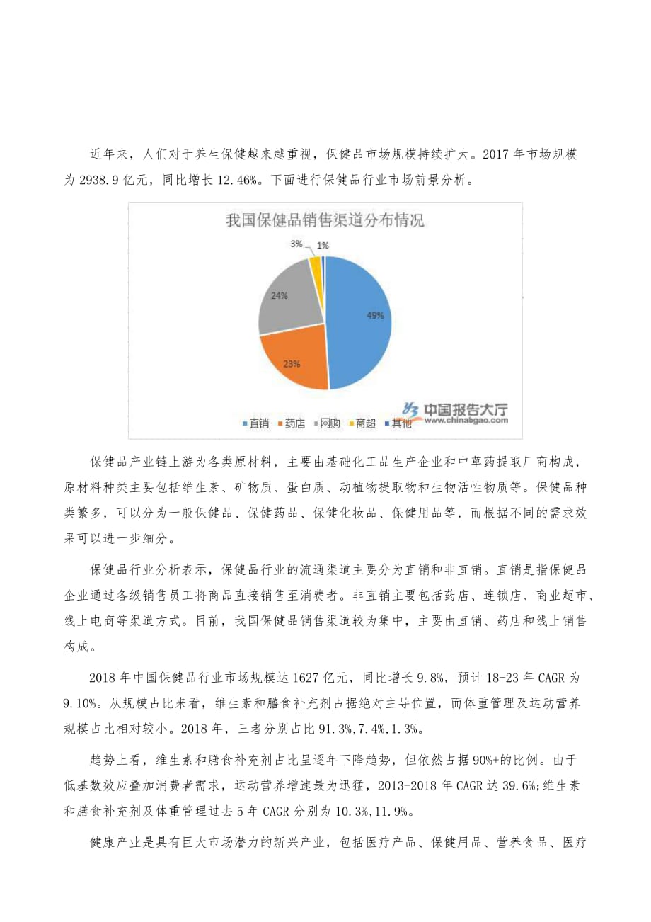 保健品行业市场前景分析-产业报告_第2页