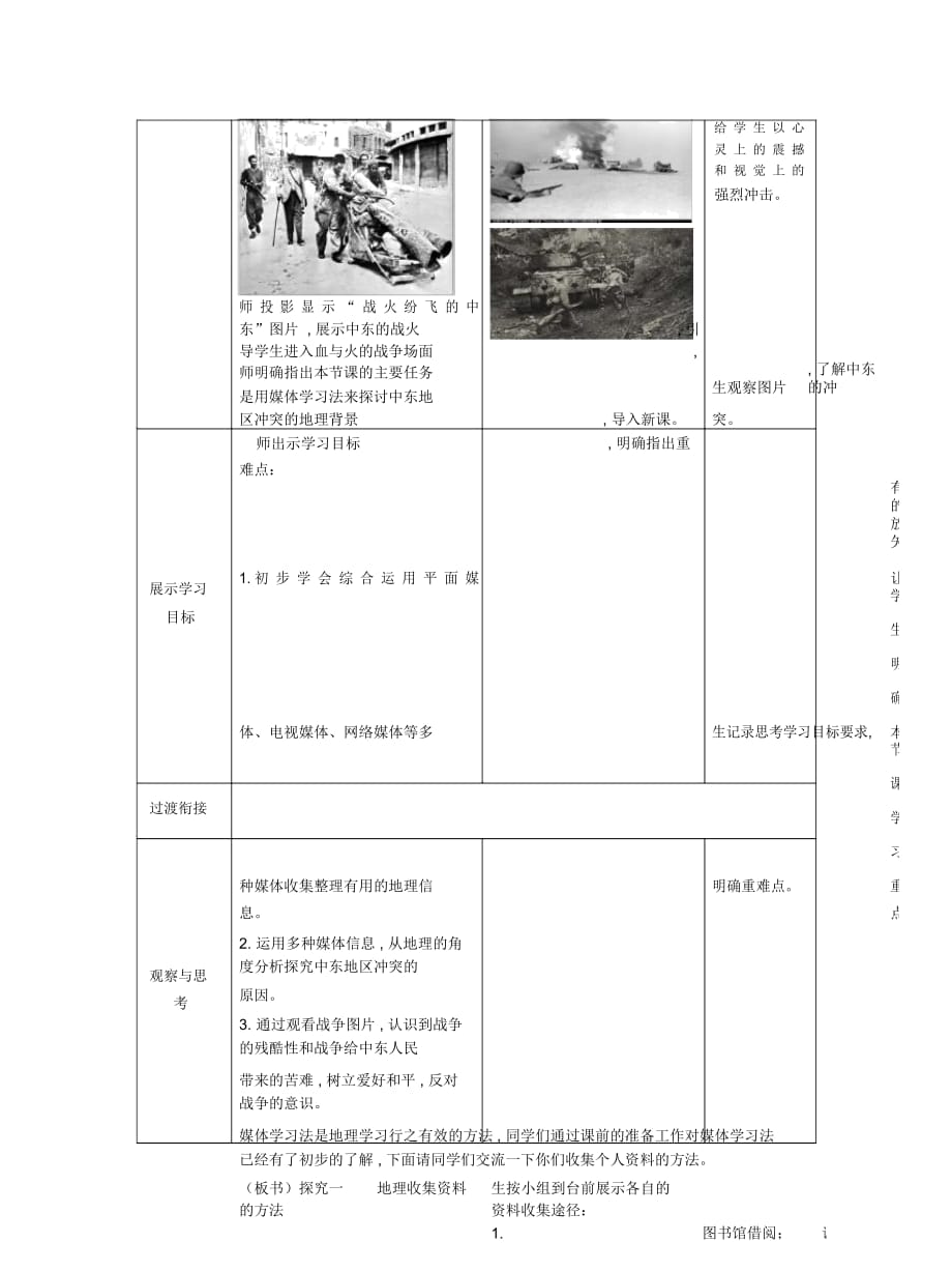 商务星球版七年级下册活动课《聚焦中东-地区冲突的地理背景》教案_第2页