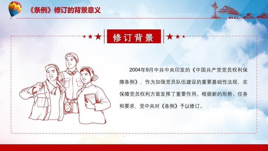 中国共产党党员权利保障条例学习解读教学授课PPT模板_第5页