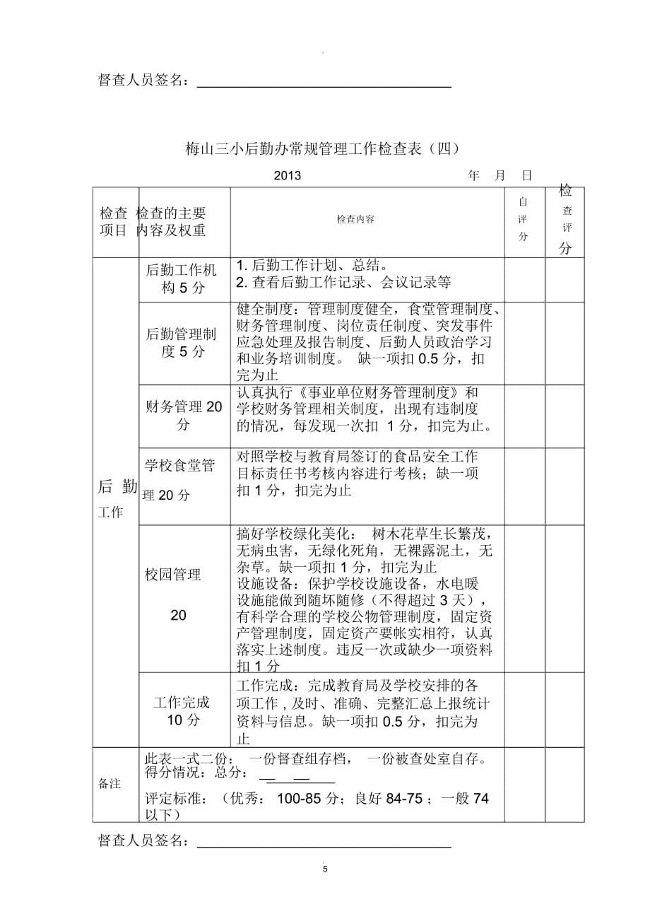 学校常规管理工作检查表新版_第5页