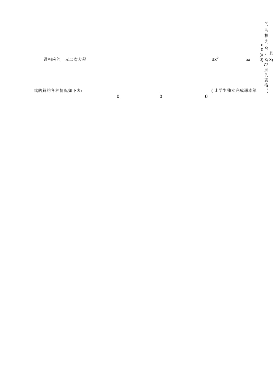 高中数学必修5人教新课标a版3.2不等式一元二次不等式及其解法(第1课时)教案_第3页