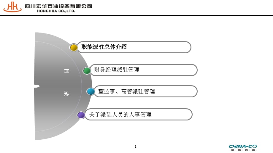 [设备管理]四川某某石油设备公司理职能派驻方案_第1页