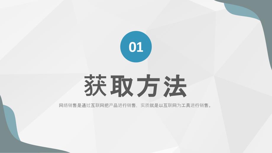 销售部门互联网推广计划产品互联网销售模式总结PPT模板_第3页