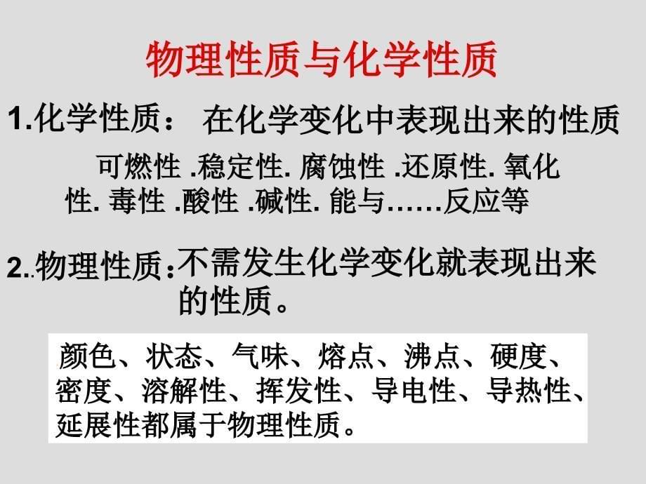 黑龙江省绥化市第九中学九年级化学上册《第一单元 走进化学世界2》课件_第5页