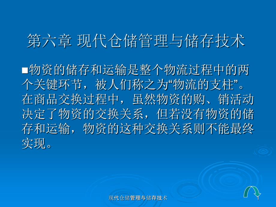 现代仓储管理与储存技术课件_第1页