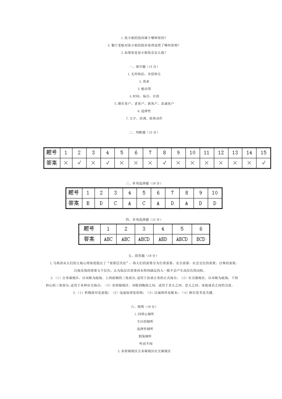 客户服务模拟测验及答案_第4页