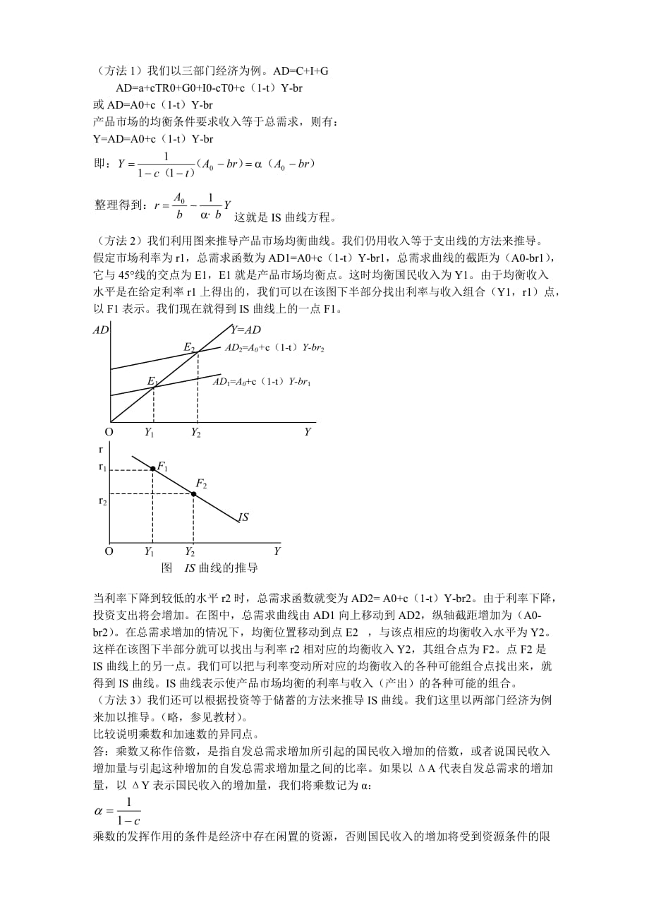 山东财经大学宏观期末模拟测验答案_第2页