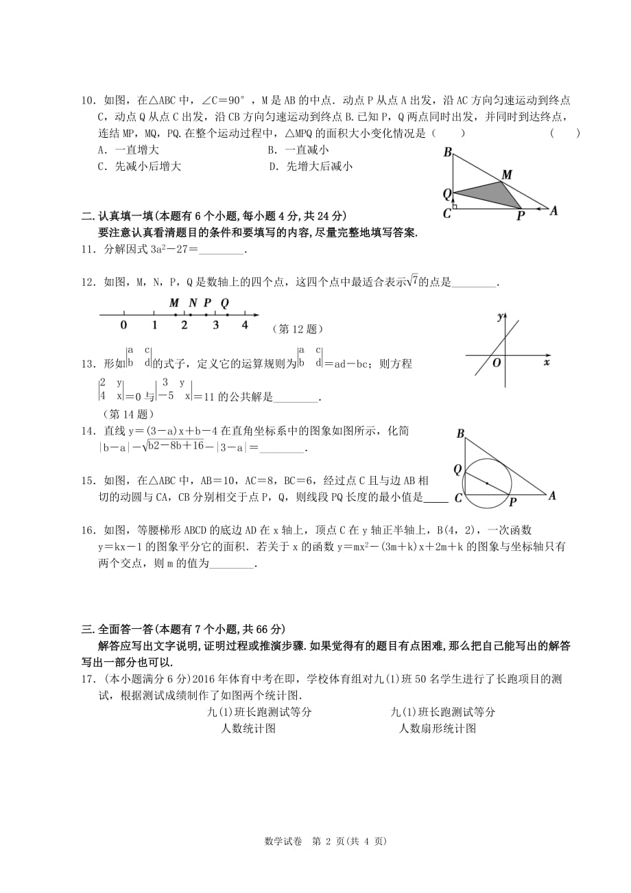 2017年数学中考模拟测验_第2页