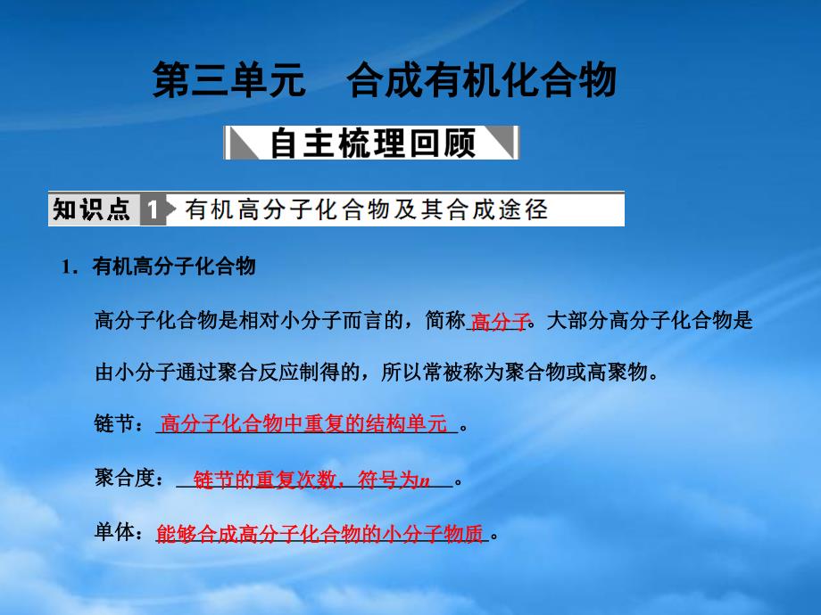 【创新设计】高考化学一轮复习 专题十二 合成有机物课件 苏教选修5（通用）_第1页