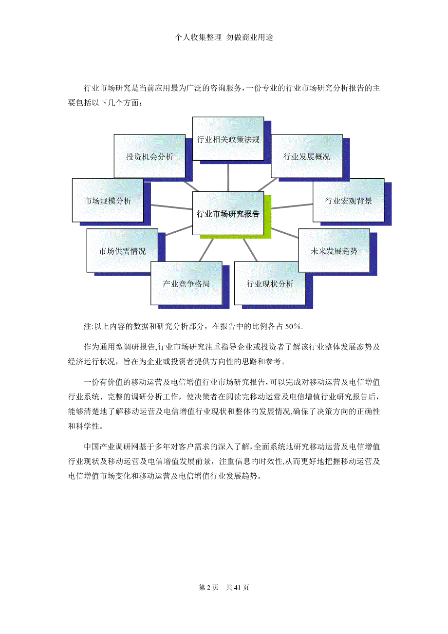 移动运营及电信增值行业现状调研前景预测_第2页