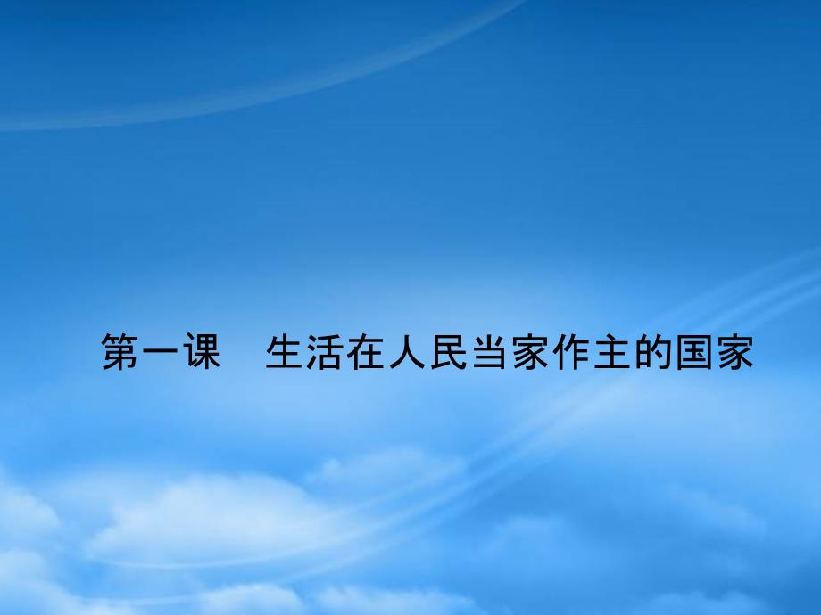 高考政治一轮复习 第一单元 公民的政治生活精品课件（通用）_第4页