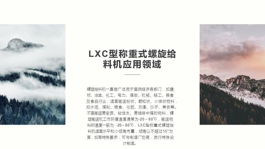 LXC型称重式螺旋给料机功能特点_第5页