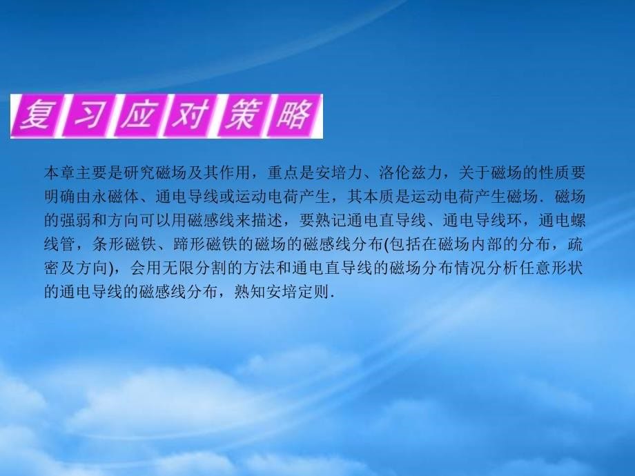 浙江省高三物理复习 第8章 第1讲 磁场的基本概念课件 新人教（通用）_第5页