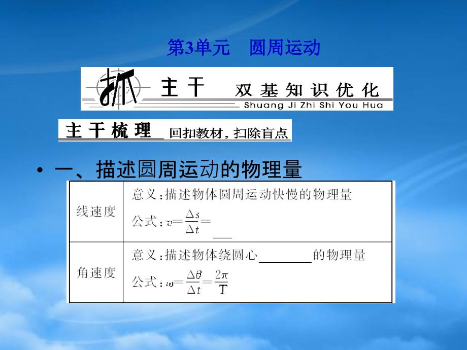 浙江省临海市杜桥中学高中物理 第3单元　圆周运动课件 新人教必修2（通用）_第1页