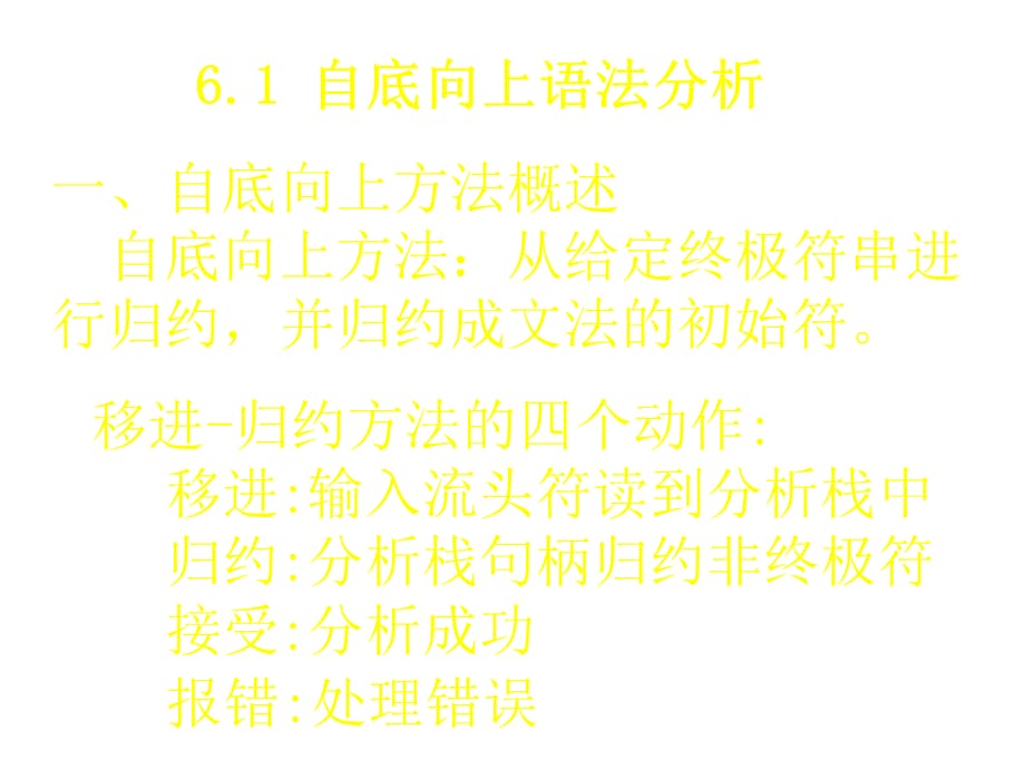 PPT课件第6章 自底向上语法分析_第2页