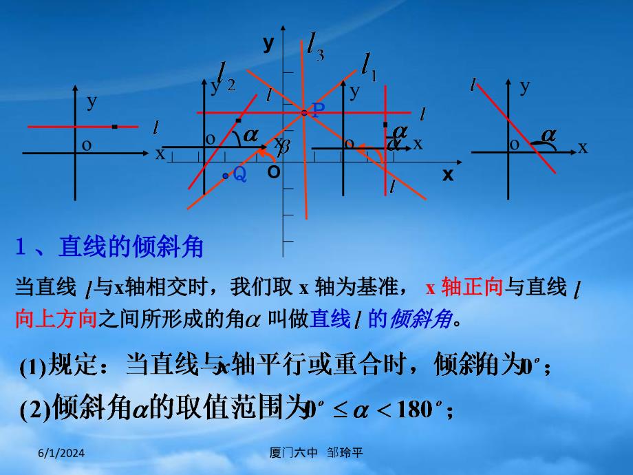 浙江省温州市第十一中学高中数学 3.1《直线的倾斜角与斜率》课件2 新人教A必修2（通用）_第3页