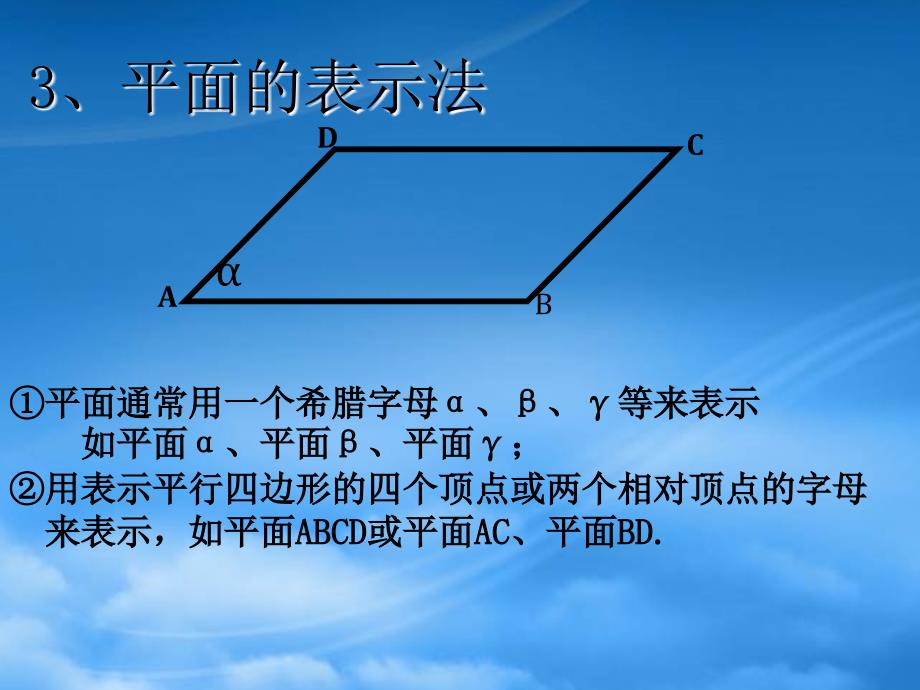 浙江省温州市第十一中学高中数学《平面》课件 新人教A必修2（通用）_第4页