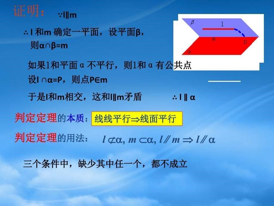 湖北省孝感市综合高级中学 2.2直线、平面平行的判定及其性质课件（3）（通用）_第5页