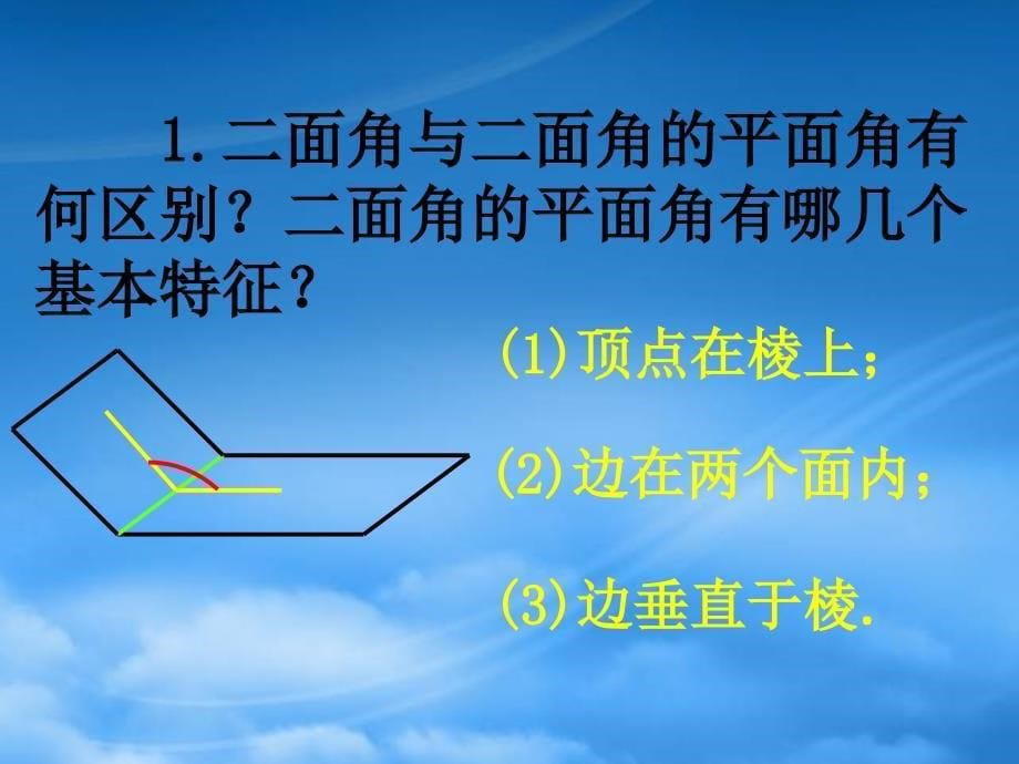 福建省晋江市永和中学高中数学 平面与平面垂直判定课件 新人教A必修2（通用）_第5页