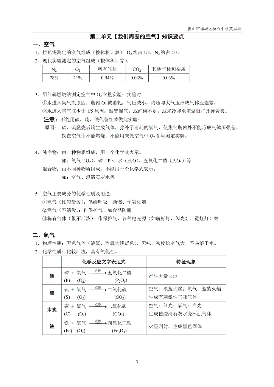 九年级化学各单元知识要点_第3页