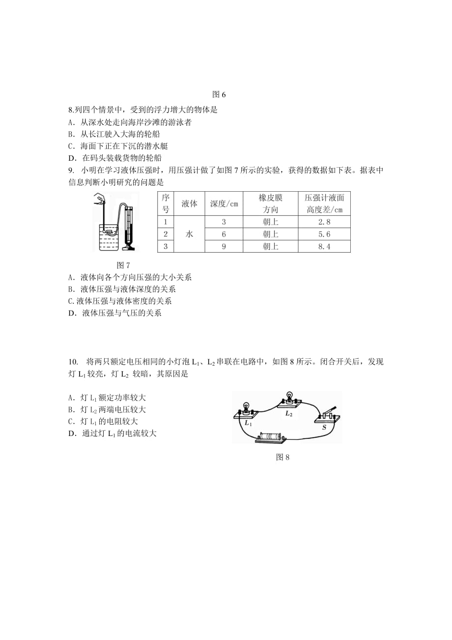 2011年济宁市中考物理试题含答案_第3页