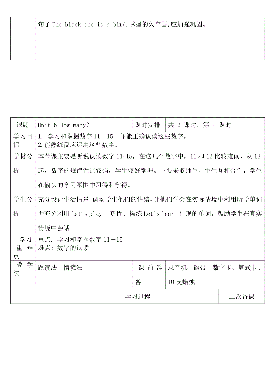 人教pep版三年级英语下册 Unit 6 How many_ 教案（二）_第3页