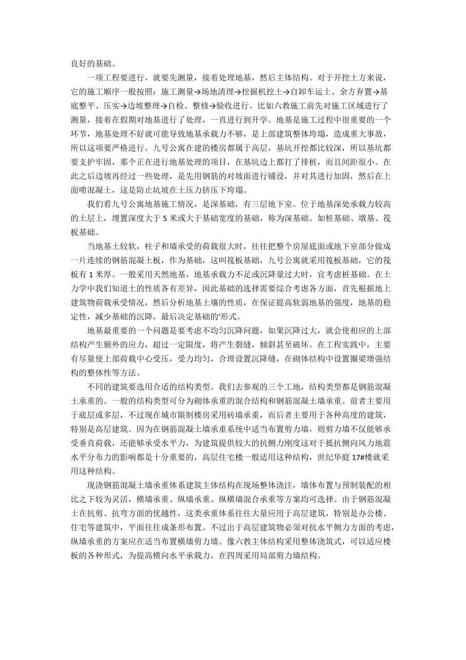 最新的建筑认识实习报告范文_第2页