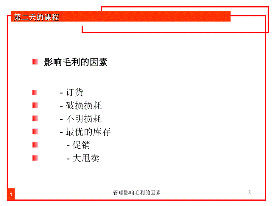 管理影响毛利的因素课件_第2页