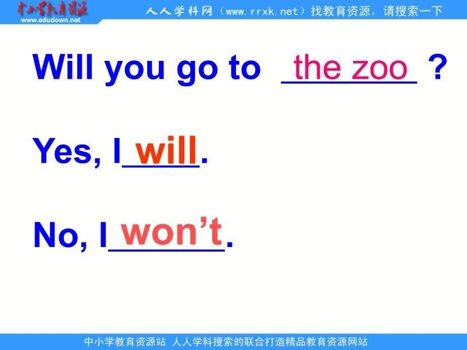 外研版一起小学英语三下《Module 3Unit 1 We'll go to the zoo.》PPT课件 (4)[精选]_第5页