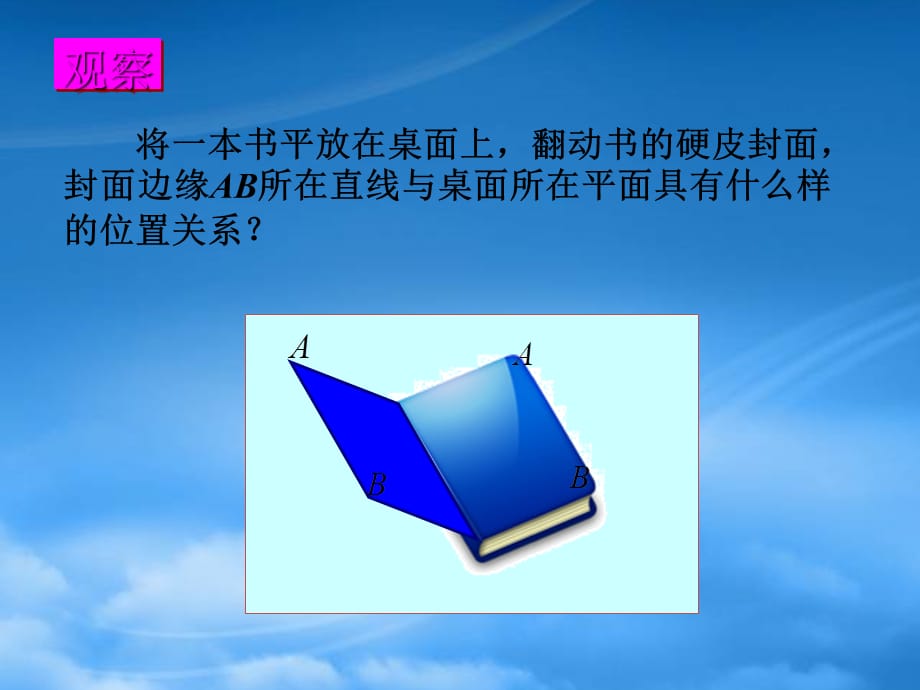 高中数学 2.2.1直线与平面平行的判定 公开课课件 新人教A必修2（通用）_第4页