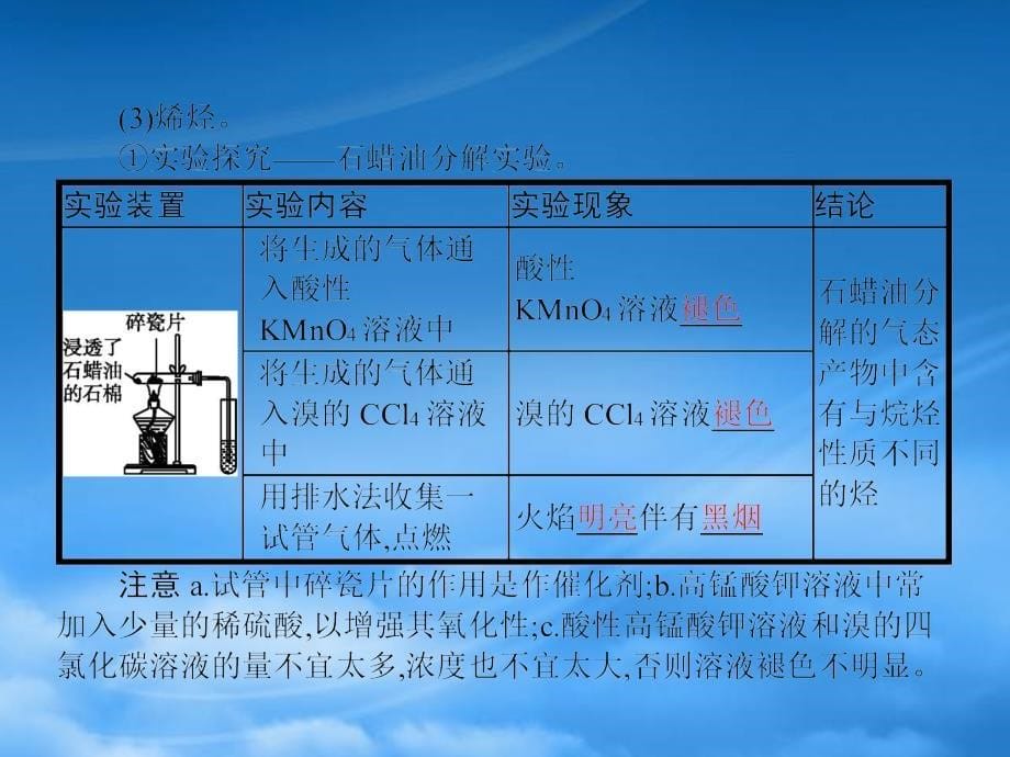 高中化学 第三章 有机化合物 第二节 来自石油和梅的两种基本化工原料（第1课时）课件 新人教必修2（通用）_第5页