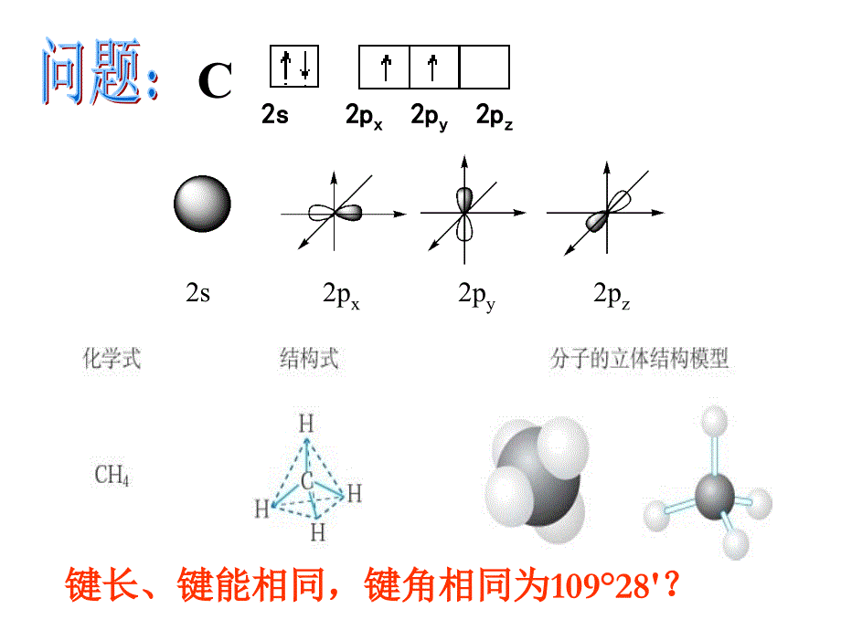 高二化学选修3 分子的立体结构(第2课时) ppt（通用）_第4页