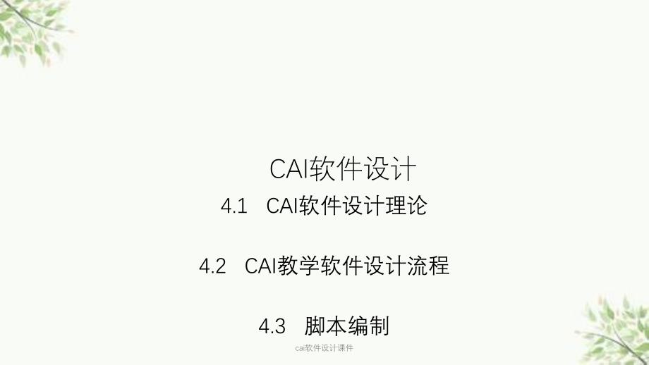 cai软件设计课件_第1页