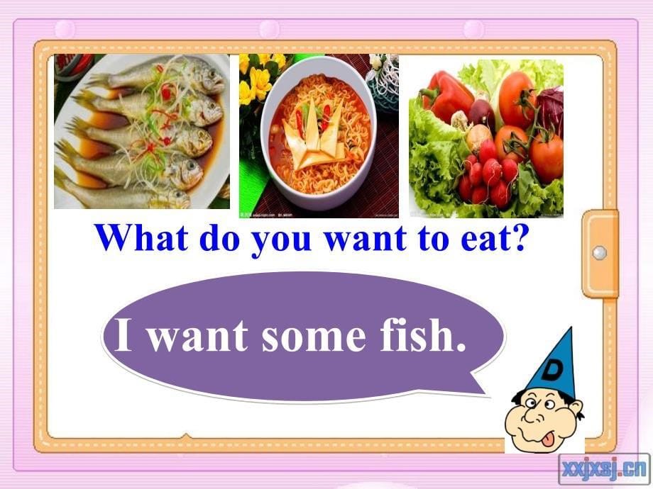 外研版一起小学英语六下《Module 1Unit 2 What do you want to eat》PPT课件 (4)[精选]_第5页