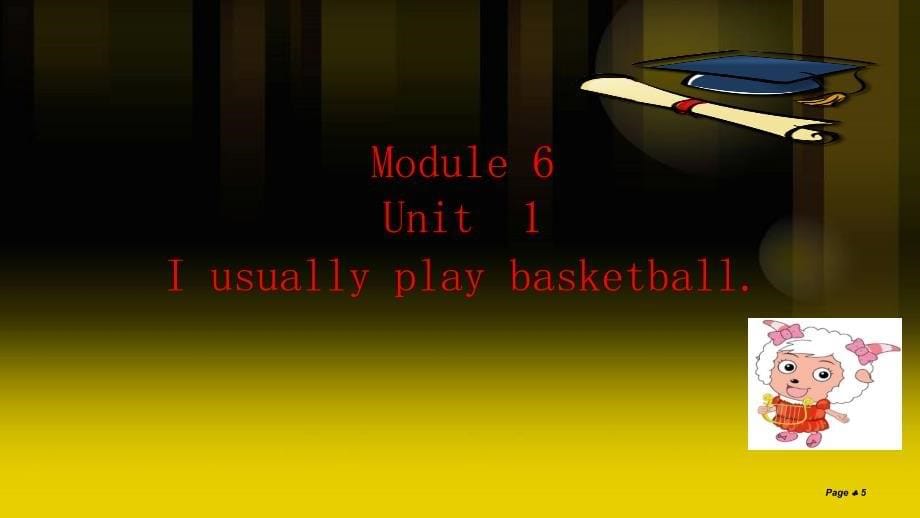 外研版（一起）二下Module 6《Unit 1 I usually play basketball》ppt课件4[精选]_第5页