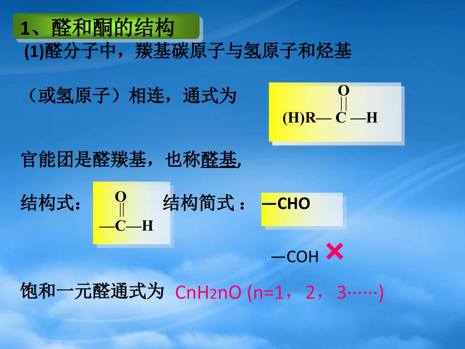 高二化学选修5 醛和酮 糖类课件（通用）_第4页