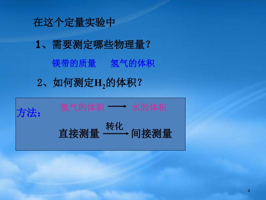 高中化学 第三册 第十章 学习几种定量测定方法 10.1 测定1mol气体的体积（3）课件 沪科（通用）_第4页