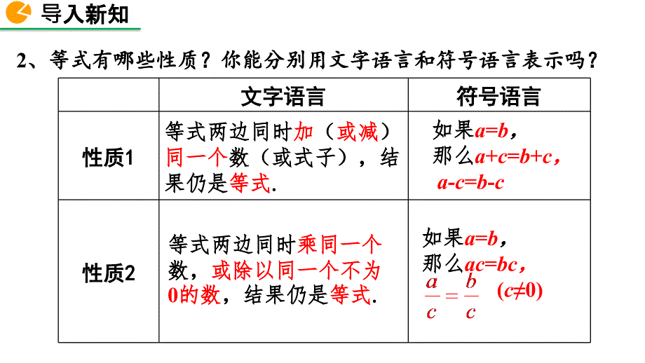 2020-2021初中数学北师版八年级下册同步课件2.2 不等式的基本性质【PPT版】_第3页