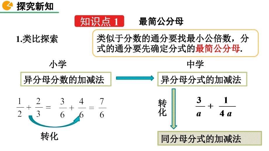 2020-2021初中数学北师版八年级下册同步课件5.3 分式的加减法（第2课时）【PPT版】_第5页