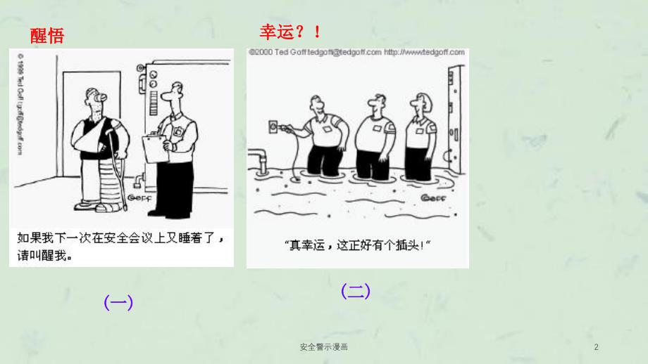 安全警示漫画课件_第2页