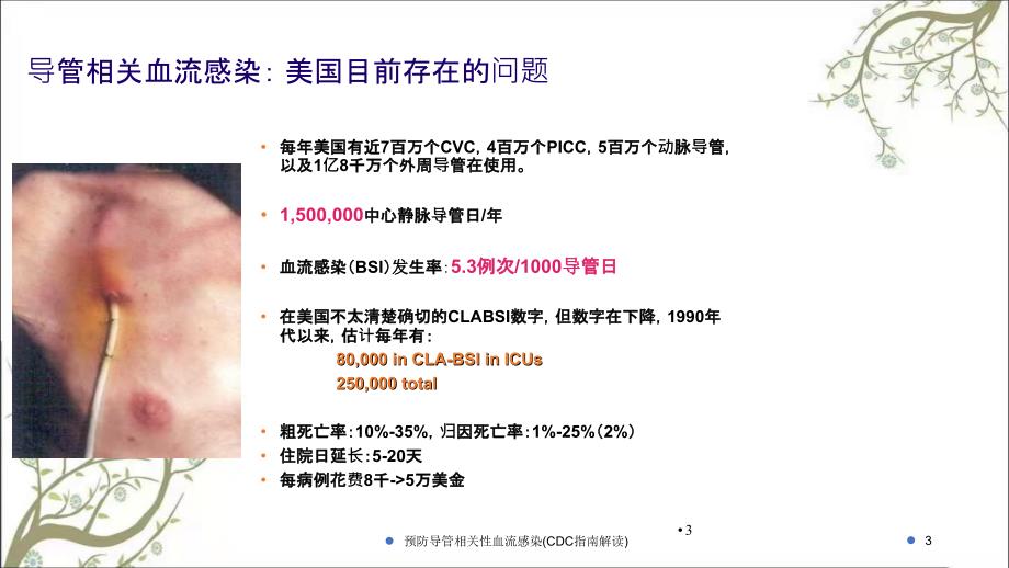 预防导管相关性血流感染(CDC指南解读)课件_第3页